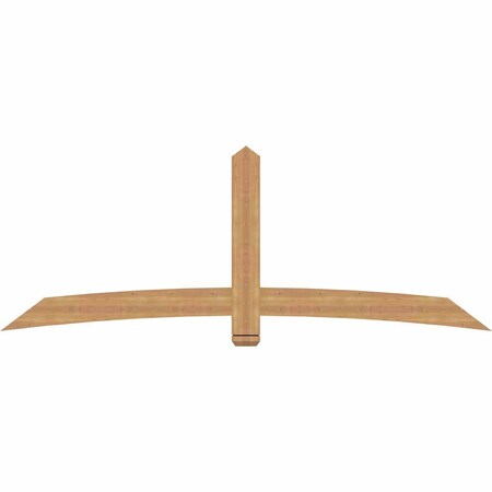 Ekena Millwork Bellingham Timber Gable Bracket, Western Red Cedar, 96"W x 36"H x 1 1/2"D x 5 1/2"F, 9/12 Pitch GBW096X36X0206BEL00SWR